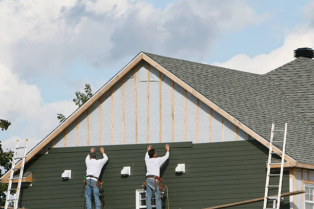 Professional Emergency Siding Repair technician working in Reva, VA
